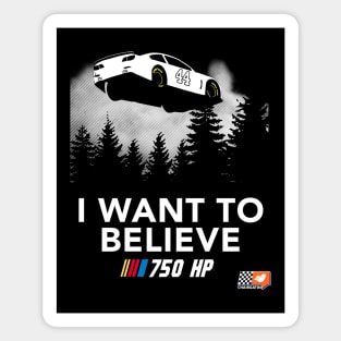 I Want to Believe in NASCAR Magnet